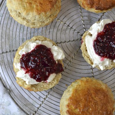 vanilla sourdough scones