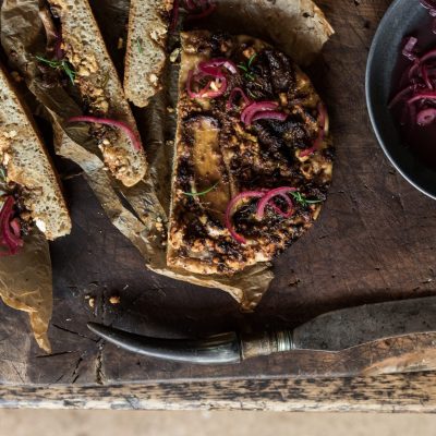 Mushroom, Miso & Feta Sourdough Focaccia