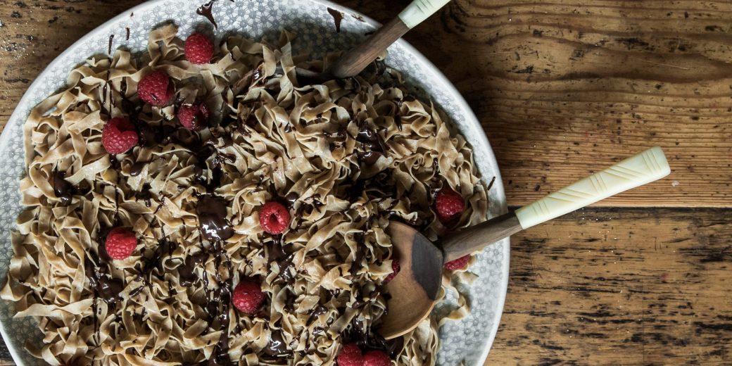 Sweet Chocolate Sourdough Tagliatelle