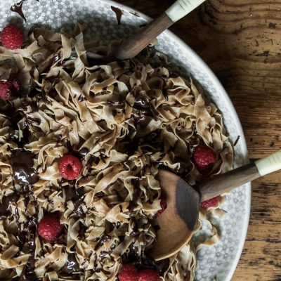 Sweet Chocolate Sourdough Tagliatelle