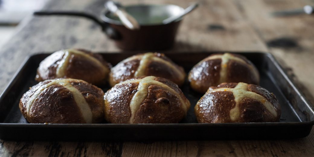 sourdough Hot cross buns