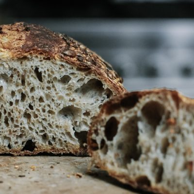 open crumb sourdough