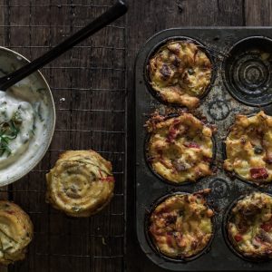 Sourdough potato cakes