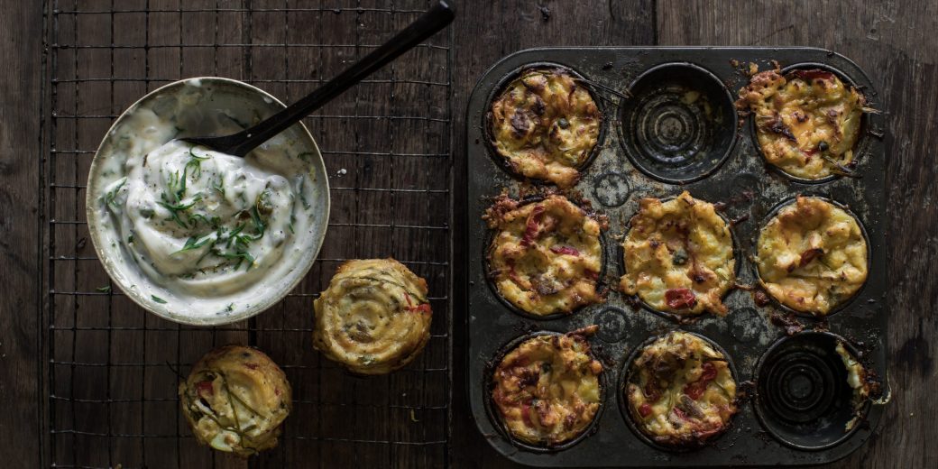 Sourdough potato cakes