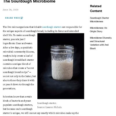 Article_Sourdough Microbiome