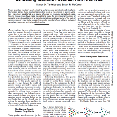 Seed banks and molecular maps: unlocking genetic potential from the wild