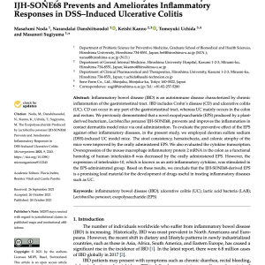 The Exopolysaccharide Produced by Lactobacillus paracasei IJH-SONE68 Prevents and Ameliorates Inflammatory Responses in DSS–Induced Ulcerative Colitis
