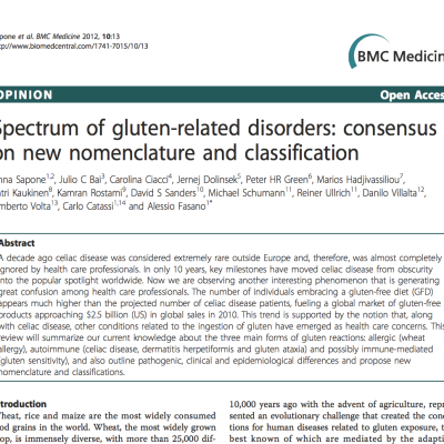 Spectrum of gluten-related disorders