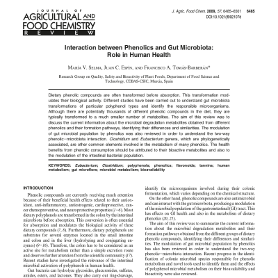 Polyphenols and the gut micro biome
