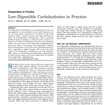 Fibre and FODMAPS