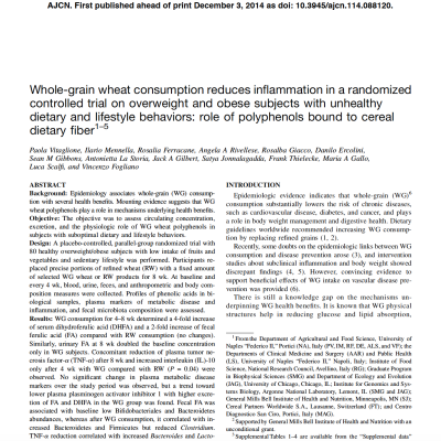 Wheat and inflammation