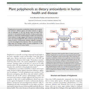 Importance of polyphenols