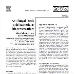 Lactic acid bacteria and shelf life