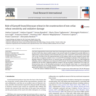 Khorasan and anti inflammation