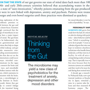 Gut microbiome and mental health