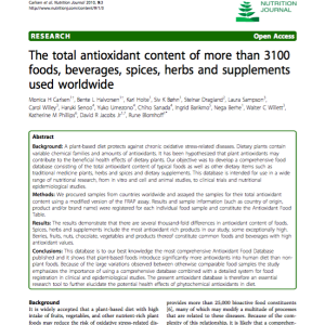 polyphenols in plant foods