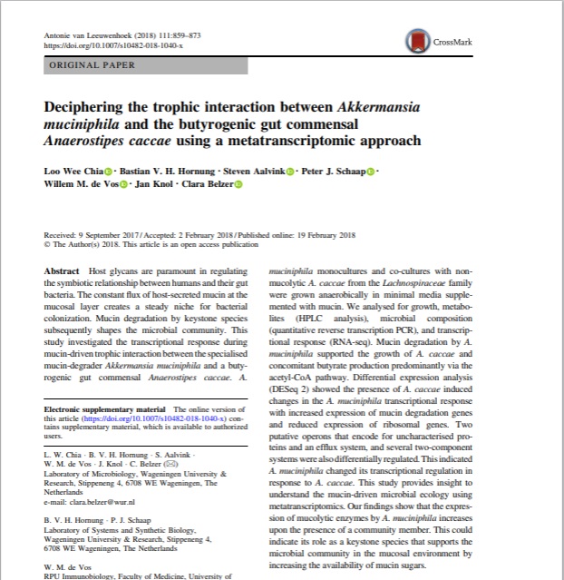 Deciphering the trophic interaction between Akkermansia